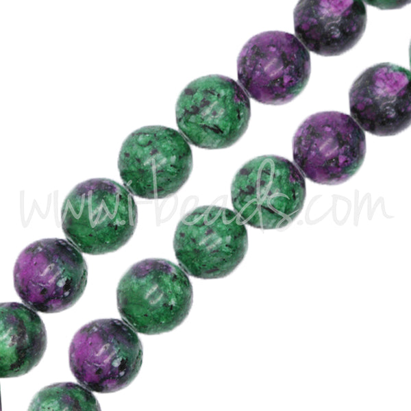 China ruby zoisite Perlen rund 10mm (1)