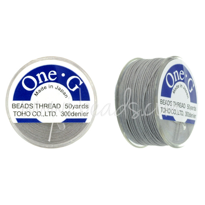 Toho One-G Perlenfaden Light Grey 45m (1)