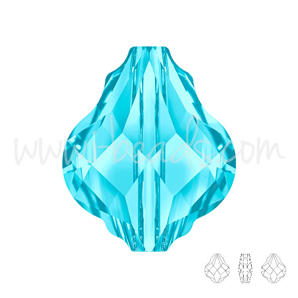 Swarovski 5058 Baroque Perle aquamarine 10mm (1)