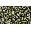 cc457 - Toho magatama perlen 3mm gold lustered green tea (10g)