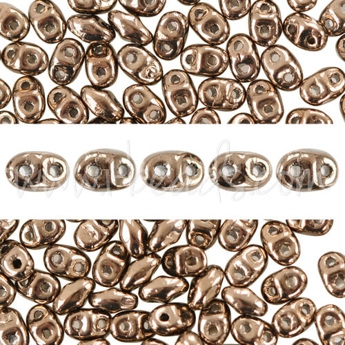 MiniDuo Perlen 2.5x4mm bronze (10g)