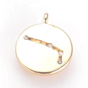 Kaufen Sie Perlen in Deutschland Sternbild-Sternzeichen Charm Messing vergoldet und Zirkonia Widder 13x11x1,5mm -soldiert pro Einheit