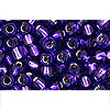 cc2224 - toho rocailles perlen 6/0 silver lined purple (10g)