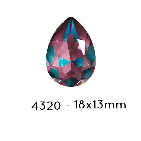 Kaufen Sie Perlen in Deutschland Swarovski 4320 Fancy Stone PEAR- BURGUNDY DELITE-18x13mm (1)