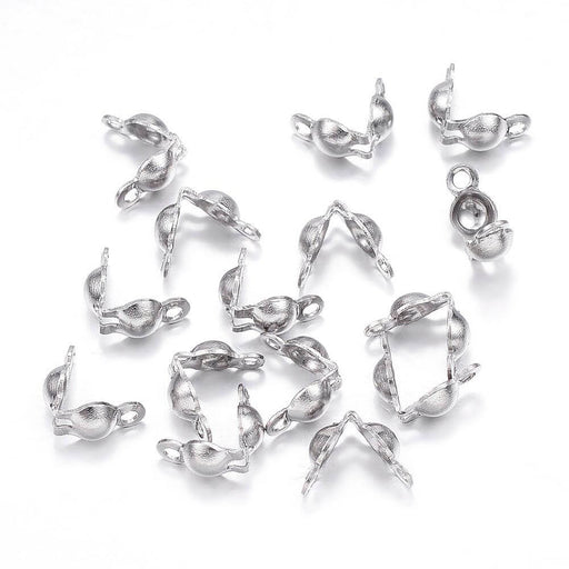 Kaufen Sie Perlen in Deutschland Knoten aus Edelstahl, 5x3mm (4)