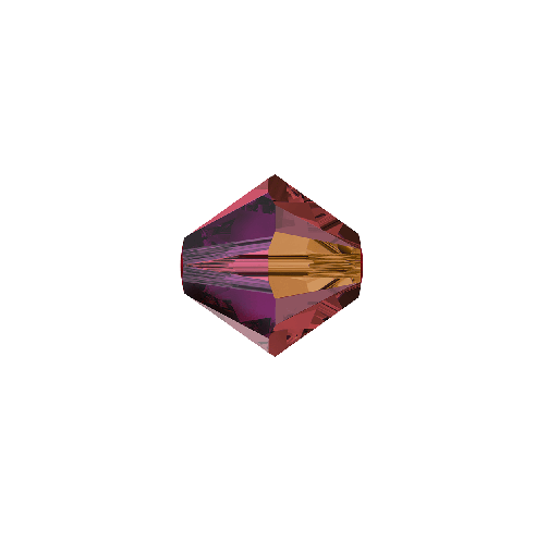 5328 Swarovski xilion bicone SIAM AB2X  4mm (40)