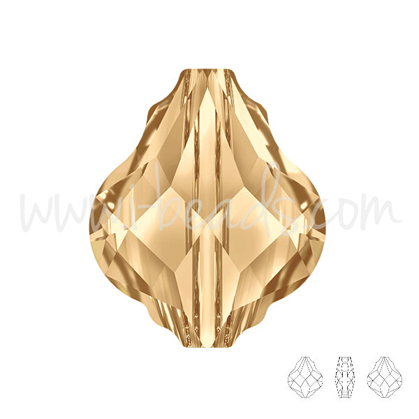 Swarovski 5058 Baroque Perle Crystal Golden Shadow 10mm (1)
