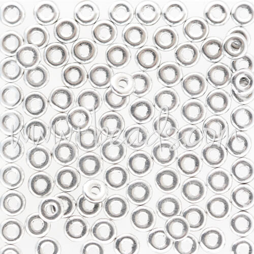 Kaufen Sie Perlen in Deutschland O beads 1x3.8mm silver (5g)