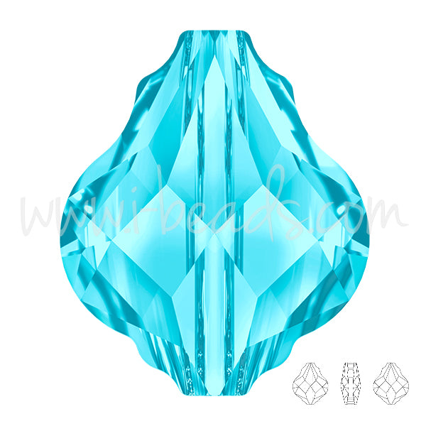 Swarovski 5058 Baroque Perle aquamarine 14mm (1)