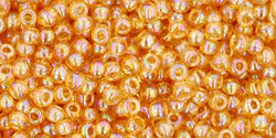 Kaufen Sie Perlen in Deutschland cc162b - Toho beads 11/0 round transparent rainbow med topaz (10gr)