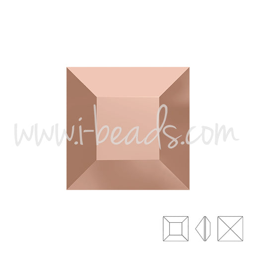 Kaufen Sie Perlen in Deutschland Swarovski Elements 4428 Xilion square crystal rose gold 6mm (2)