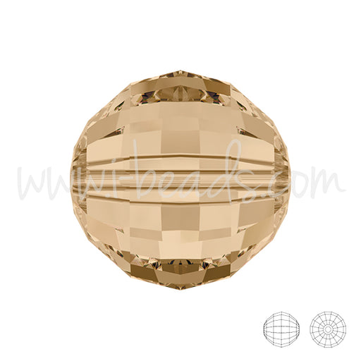 Kaufen Sie Perlen in Deutschland Swarovski 5005 chessboard perlen crystal golden shadow 12mm (1)