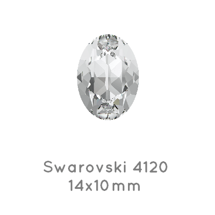 Kaufen Sie Perlen in Deutschland Swarovski 4120 oval fancy stone Crystal f 14x10mm (2)