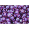 cc928 - Toho rocailles perlen 6/0 rainbow rosaline/opaque purple lined (10g)