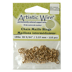 110 Artistic Wire chain-maille-ringe vermessingt mit anlaufschutz 18 kaliber 3.57mm (1)