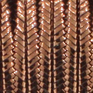 Soutache rayon bronze metallicc 3x1.5mm (2m)