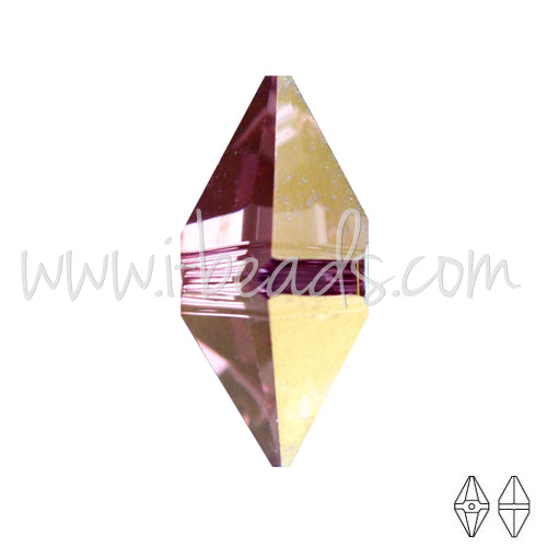 Kaufen Sie Perlen in Deutschland Swarovski Elements 5747 double spike crystal lilac shadow 12x6mm (1)
