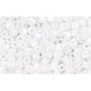 cc121 - toho hexagon perlen 2.2mm opaque lustered white (10g)