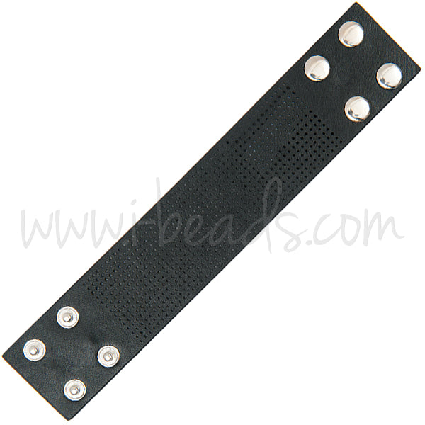 Armband zum Besticken 23.5x4.5cm schwarz (1)