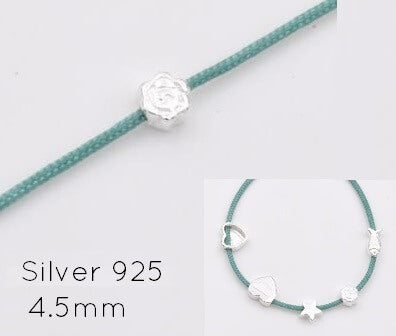 Kaufen Sie Perlen in Deutschland 925 Silber Rose Form perlen - 4,5 mm Loch, 1,1 mm (1)