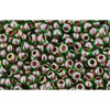 Kaufen Sie Perlen in Deutschland cc250 - Toho rocailles perlen 11/0 peridot/fuchsia lined (10g)