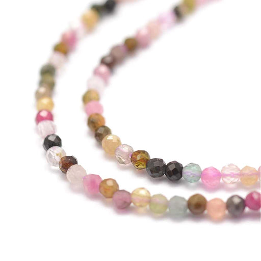 Kaufen Sie Perlen in Deutschland Grade A Turmalin, 2mm Facettiert -178 Perlen (1 strand)