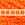 Perlen Einzelhandel 2 Loch Perlen CzechMates tile Neon Orange 6mm (50)