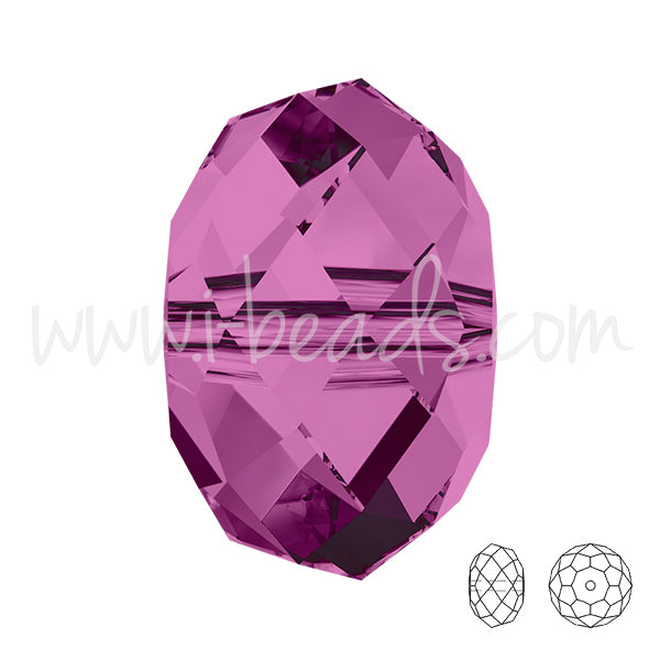 5040 Swarovski briolette perlen amethyst 8mm (6)