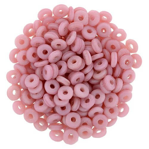 Kaufen Sie Perlen in Deutschland O beads 1x3.8mm matte Coral Pink heishi (5g)