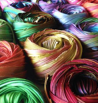 Seidenband Shibori