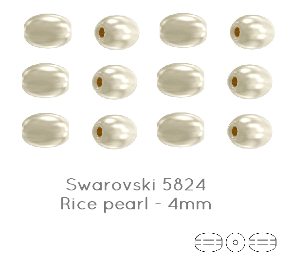 Entdecken Sie unsere SWAROVSKI Kristallperlen Reis 5824
