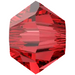 Crystal4you 5328 Xilion Bicone-Perlen Farbe: Light Siam 25 mm (40 Stück)