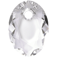 Crystal4You 6438 Anhänger oval Farbe: Crystal (klar) 9 mm (2 Stück)