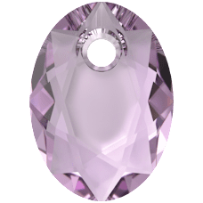 Crystal4You 6438 Anhänger oval Farbe: Light Amethyst 9 mm (2 Stück)