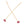 Perlen Einzelhandel Stecknadel aus feinem Goldmessing mit fuchsia-rosa Zirkon – 42 x 3 x 0.6 mm (2)