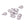 Perlengroßhändler in Deutschland Jakobsmuschel-Charm-Anhänger aus Edelstahl 8x6mm (10)