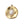Perlen Einzelhandel Runder Anhänger aus goldenem Edelstahl mit weißem Jade-Cabochon 19,5 x 16,5 mm (1)