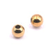 Runde Perle aus goldenem Edelstahl 8 mm - Loch: 3 mm (2)