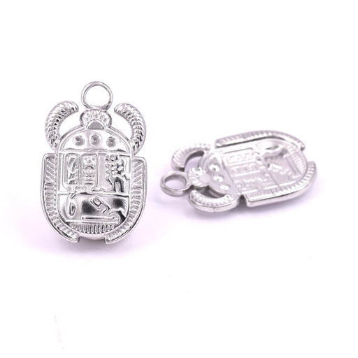 Kaufen Sie Perlen in Deutschland Skarabäus-Käfer-Anhänger aus Edelstahl – 21.5 x 13 mm (1)