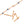 Perlen Einzelhandel Goldfarbener Stabverbinder aus Edelstahl 12 x 2 mm – Loch: 1 mm (5)