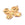 Perlengroßhändler in Deutschland Blumenanhänger 30mm Gold Edelstahl - Loch: 2mm (1)