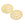 Perlen Einzelhandel Flacher runder geometrischer Anhängerverbinder – goldener Stahl 18 mm – Loch: 1 mm (2)