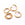 Perlen Einzelhandel Langlebige goldene Biegeringe aus Edelstahl 10 x 1,2 mm (5)