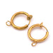 Ohrclips mit Ring aus goldenem Edelstahl 14 mm (2)