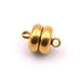 Magnetverschluss Edelstahl goldfarben 10 mm – Loch: 1 mm (1)