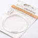 Memory-Wire-Armband aus versilbertem Stahl 57 mm x 0.51 mm mit 8 Perlen 5mm (1)
