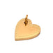 Herzanhänger aus goldenem Edelstahl 14 x 12 mm (1)