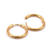 Huggie-Creolen goldener Edelstahl 21 x 2.5 mm Innendurchmesser: 16 mm (2)