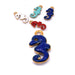 Seepferdchen-Anhänger mit blauer Emaille Edelstahl 10 mm (1)