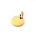 Medaillonanhänger Edelstahl goldfarben 8 mm Loch: 3.5 mm (1)